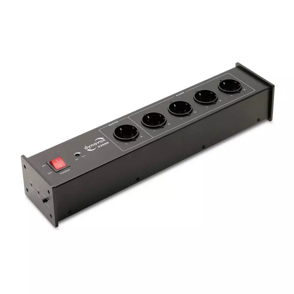 DYNAVOX HIFI-X2000 REGLETA ALIMENTACI&Oacute;N 5 FILTRADOS BLACK