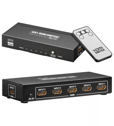 GOOBAY AVS43-5 CONMUTADOR HDMI 5IN/1OUT