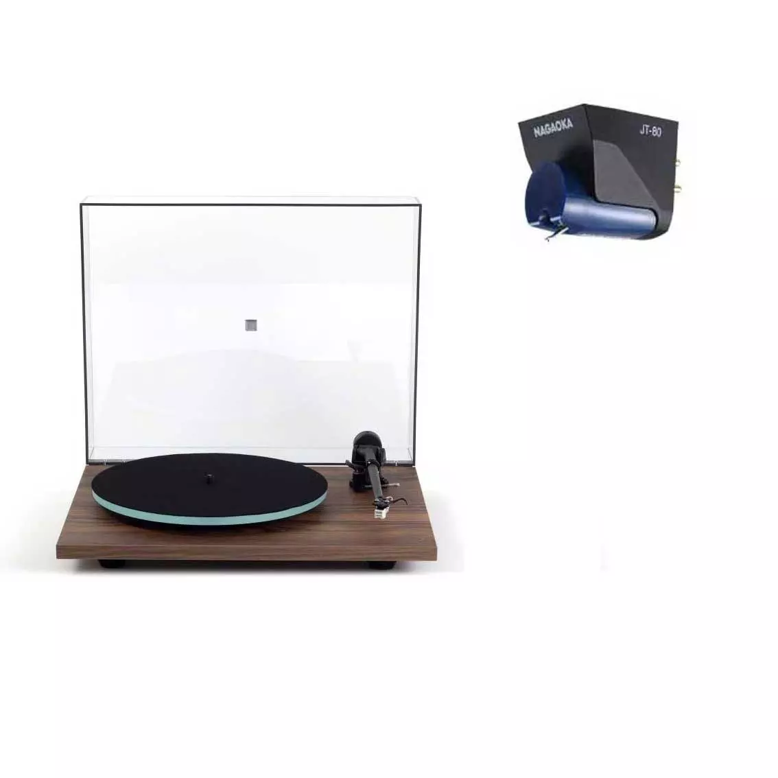 REGA PLANAR 2 WALNUT + NAGAOKA JT80LB CAPSULA