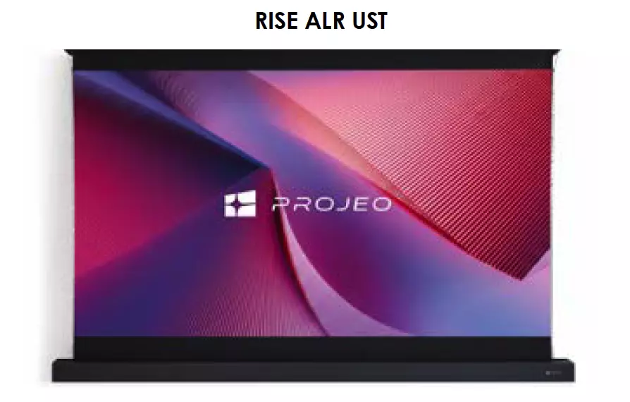 PROJEO RISE ALR UST 120 PANTALLA SUELO MOTORIZADA ALR 120" TIRO CORTO