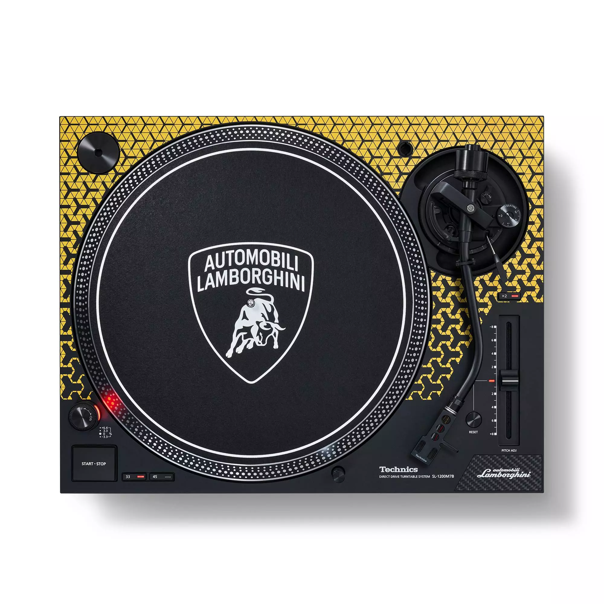 TECHNICS SL-1200M7PEY Yellow Lamborghini Limited Edition